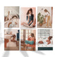 Lot de 6 cartes postales "Cozy home" - Cartes A6 Scenes intérieures