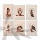 Set of 6 yoga postcards - Yoga pose cards