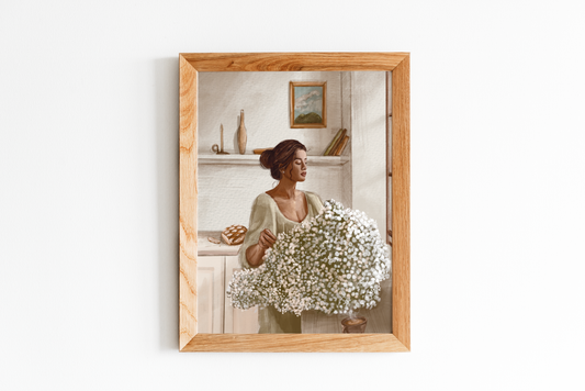 Affiche/ Poster - Illustration "Sorting the Flowers "