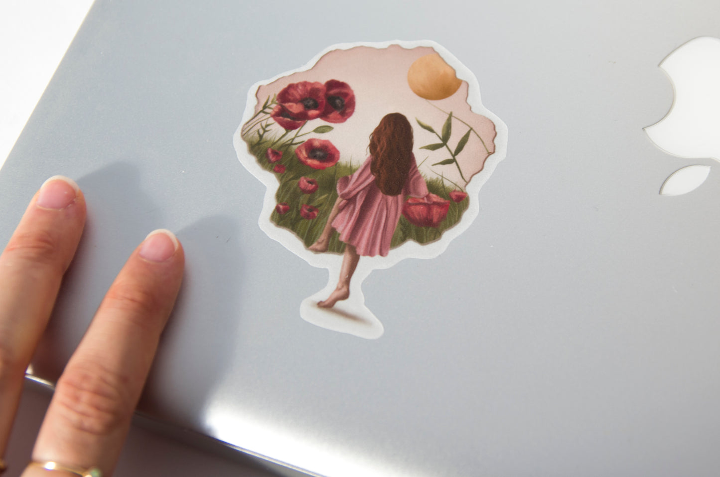 Sticker "Stepping into Spring" - Autocollant transparent